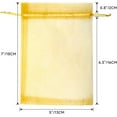 thumbnail image 2 of G2PLUS 25PCS White Organza Bags 5x7 inches, Sheer Mesh Jewelry Pouches, Organza Gift Bags with Drawstring for Candy, Jewelry, Wedding Party Favors, 2 of 10