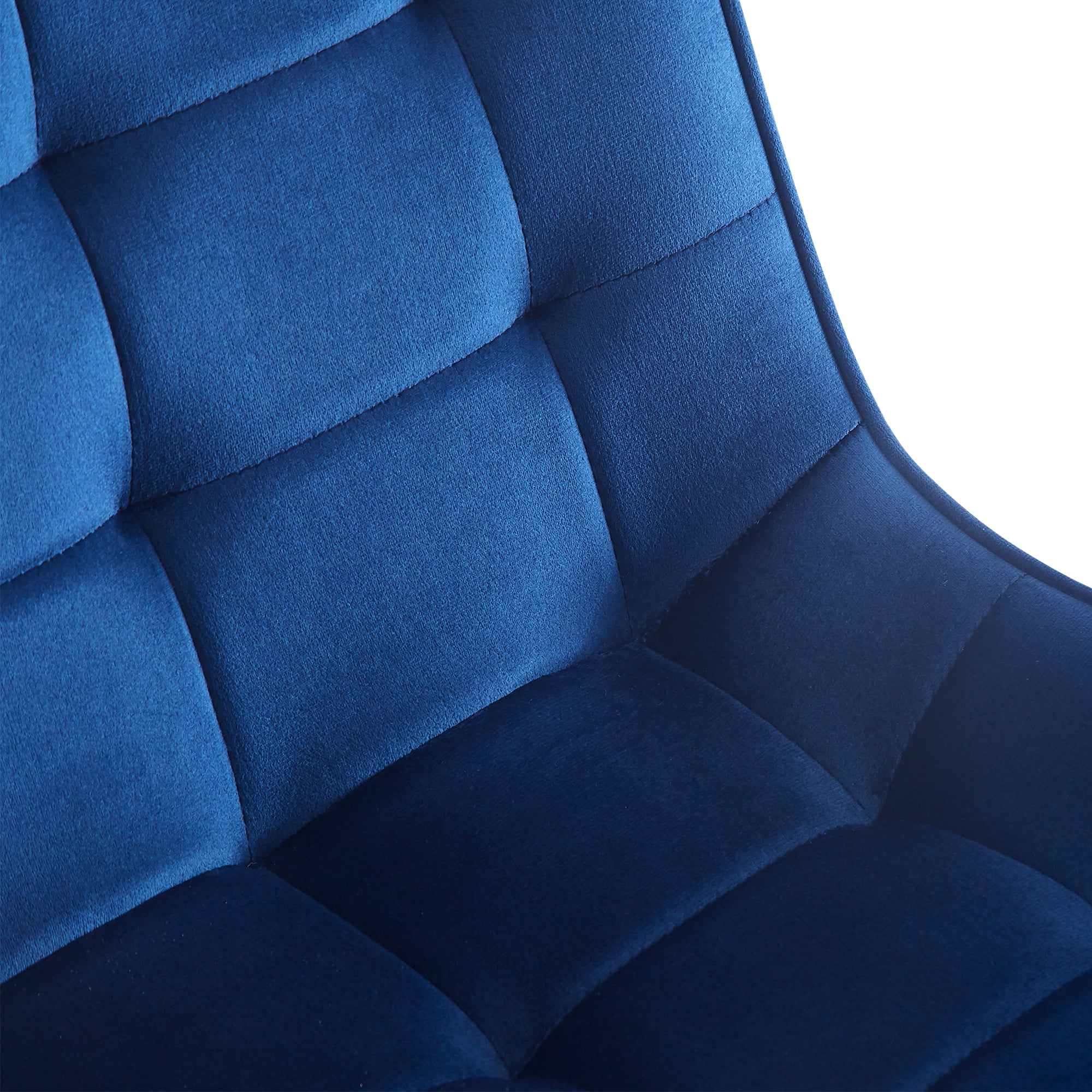 Kadyn Velvet Dining Chair 2PCS, Kitchen Chairs for Offices, Dining Room Chairs for Living Rooms, Blue