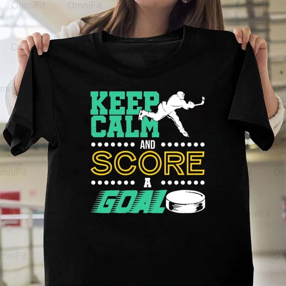 OmniFit26 Ice Hockey Player Action Graphic, Sportsman On The Rink, Game Day Ready Apparel T-Shirt, for Unisex, up to size 5XL.