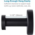 thumbnail image 3 of Matte Black Robe Towel Hook, Stainless Steel Modern Coat Hook, Utility Shower Towel Hanger for Bathroom Kitchen Home Storage, 3 of 5