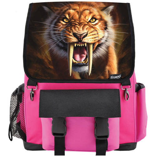 Kidaroo High Quality Saber Tooth Tiger School Backpack For Boys, Girls and Kids, Multiple Colors Available by Kidaroo