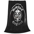 thumbnail image 3 of Manta de forro polar de Motorhead England, súper suave y acogedora, ligera, mullida y cómoda, manta de franela cálida y afelpada para sofá, cama y sofá., 3 of 5