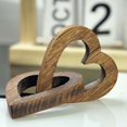 thumbnail image 4 of Jiibva Wooden Heart-Shaped Intertwined Ornament Wooden Heart Signs Wooden Heart Hollow Table Blocks Decorative Home Decor, 4 of 7