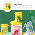 thumbnail image 2 of Raindrops  Anti-Skid Rain Shoes Boots Kids Automobile Injector Baby Boy Man Yellow, 2 of 8