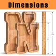 thumbnail image 2 of Caja de ahorros en efectivo PrimRend de Piggy Bank con letras de madera, 2 of 8