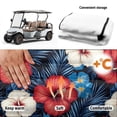 thumbnail image 6 of Uourmeti Golf Cart Seat Covers Non-slip Universal, Compatible with Sports Golf Carts Golf Cart Seat Cover with Pockets(Tropical Hibiscus Print), 6 of 8