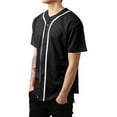 thumbnail image 5 of Hat and Beyond Men's Active Baseball Button Down Jersey Sportswear, 5 of 5