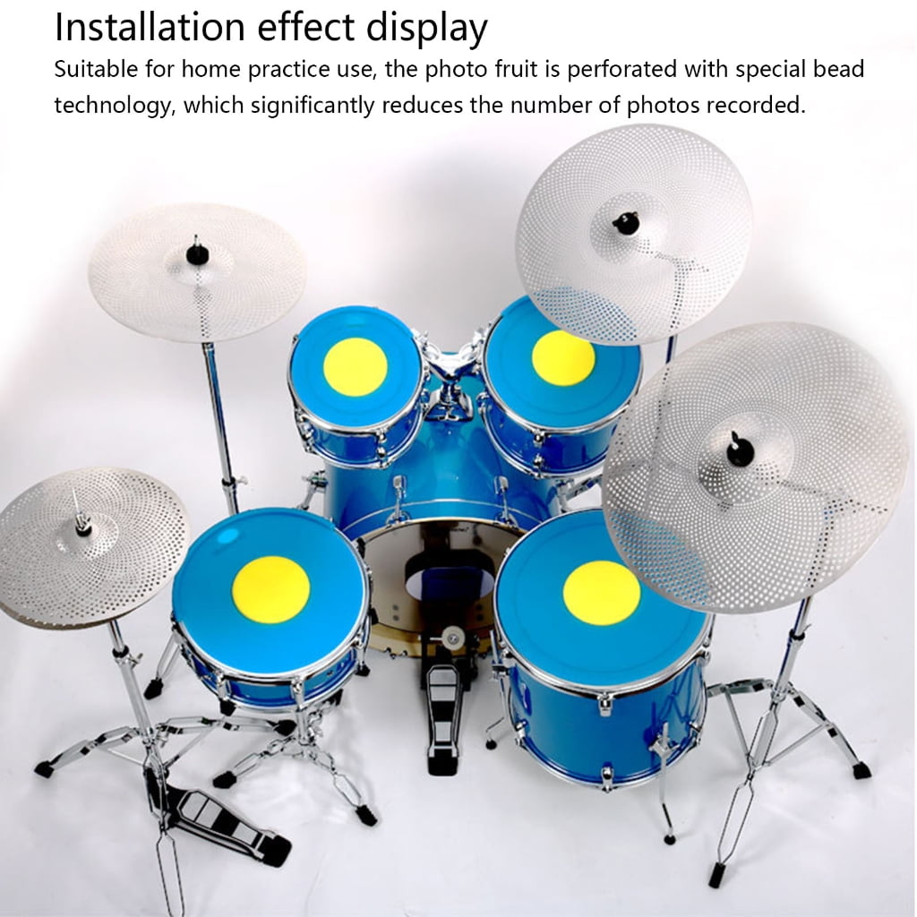 MOMOJIA Drum Practice Cymbal High Strengths Alloy Volumes Reduction For Home School