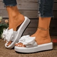 thumbnail image 5 of White Ladies Casual Leisure Footwear, Thick Sole Decor Open Toe Ventilated Slides, 5 of 7