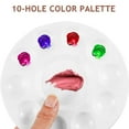 thumbnail image 6 of UPOUART Watercolor Painting Brushes Round Palette White 10Pcs 1Palette 6.7x6.7x0.4in, 6 of 8