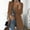 Brown, variant on jsaierl Women's Casual Loose Fit Long Sleeve Blazer Jacket Cardigan Plus Size Work Blazer
