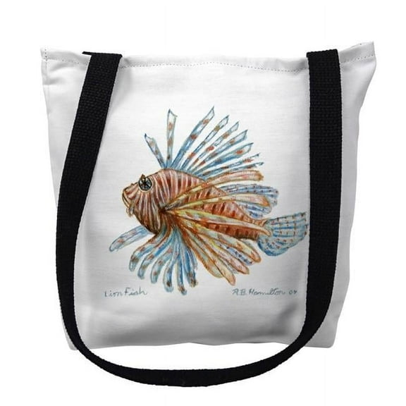 Lion Fish Guest Towel Small Tote Bag 13x13 13 inches x 13 inches
