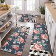thumbnail image 2 of Pioneer Flower Floral Print Pattern Kitchen Rugs Sets Of 3,Kitchen Runner Rugs Non Skid Washable,Decorative Kitchen Floor Mats for Kitchen,Sink,Laundry,17"x30"+ 17"x47" + 17"x59", 2 of 6