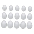 thumbnail image 2 of Huevos de espuma para manualidades, blancos, lisos, versátiles, suministros para manualidades de huevos de Pascua 15 piezas mixtas, 2 of 7