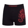 thumbnail image 3 of 6-Pack Men's Seamless Short Boxer Briefs Underwear, Scorpion Multi Color, 3 of 8