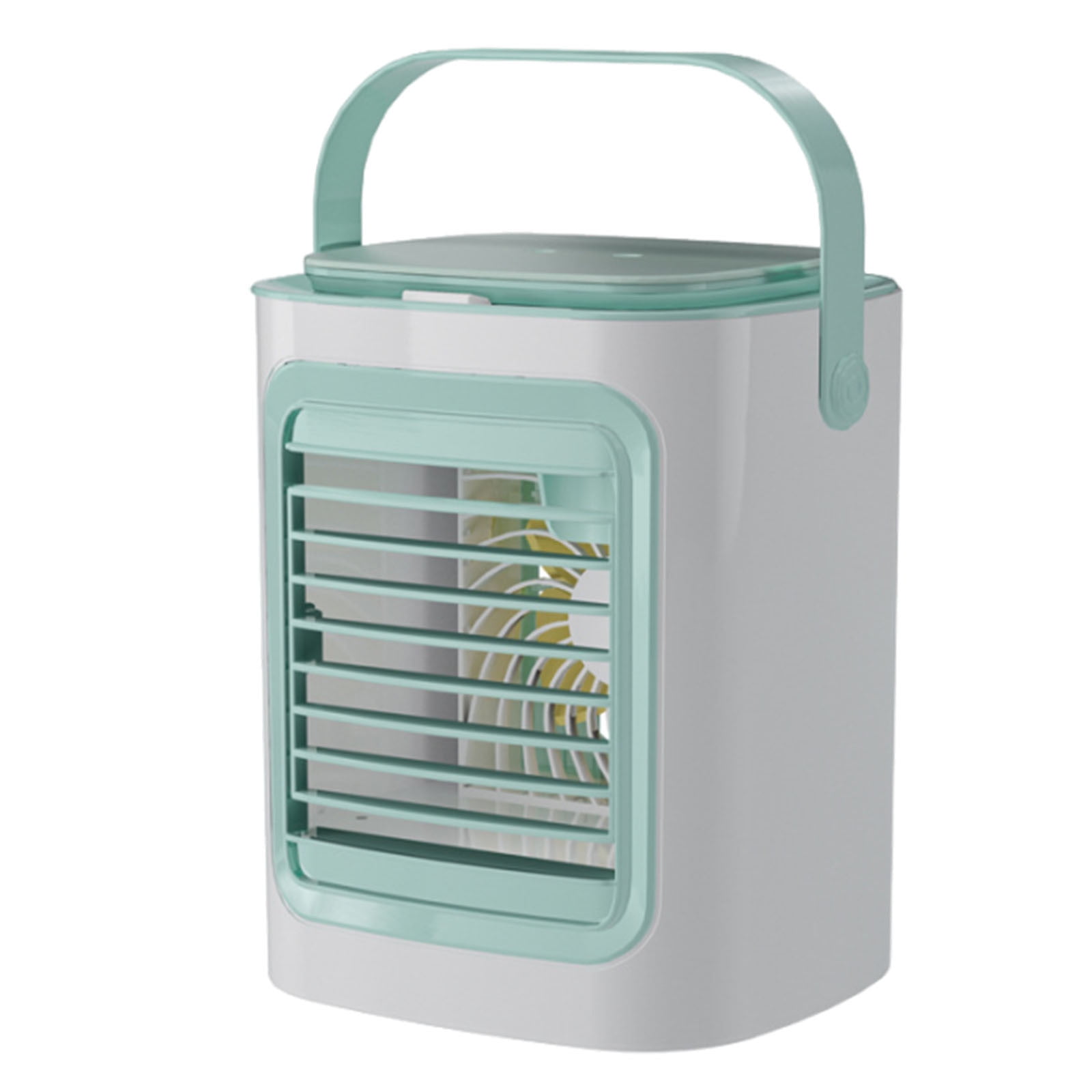 Portable Air Conditioner, 3-IN-1 Evaporative Air Cooler with Colourful Ambient Light, Personal Mini Desktop Cooling Fan for Room Kitchen Office RV Car