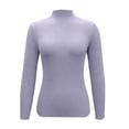thumbnail image 5 of GILIGEGE Knit Sweater for Women Long Sleeve Classic Tunic Top Soft Mock Tops 2026 Fall Winter Jumper Top Slim Fitted Ribbed Knit Tops Womens Cozy Sweaters Turtleneck Knitted Warm Sweater Mock Neck XL, 5 of 7