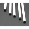 Plastruct Plastic Square Strip - Pkg of 5, 0.25" H × 0.25" W × 10" L