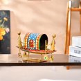 thumbnail image 2 of Home Decor Decoration Items for Living Room,Metal Boat Naav Showpiece Multicolor,19.5cm,10.5cm, 2 of 4
