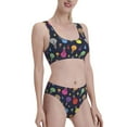 thumbnail image 4 of High Waisted Bikini Sets For Women, Light Bulb Colorful Swimsuits Tummy Control, Two Pieces Bathing Suit, 4 of 8