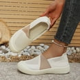 thumbnail image 4 of Orthopedic Shoes for Women, Women Wide Width Breathable Walking Comfortable Slip on Sneakers,Lightweight Sneaker Nurse Shoes Arch Support Sneakers Beige 5.5, 4 of 6