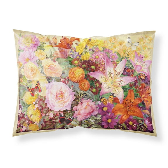 Autumn Floral by Anne Searle Fabric Standard Pillowcase