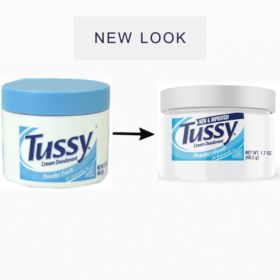 Tussy Deodorant Cream, Powder Fresh, 1.7 Oz (4 Pack)