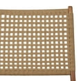 thumbnail image 4 of DecMode Wood Handmade Woven Lounge Chair, Brown, 4 of 7