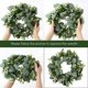thumbnail image 3 of Corona verde de 13 pulgadas para puerta de entrada, corona de eucalipto, decoración de granja, corona artificial de granja, corona verde de primavera y verano para pared de todas las estacio, 3 of 5