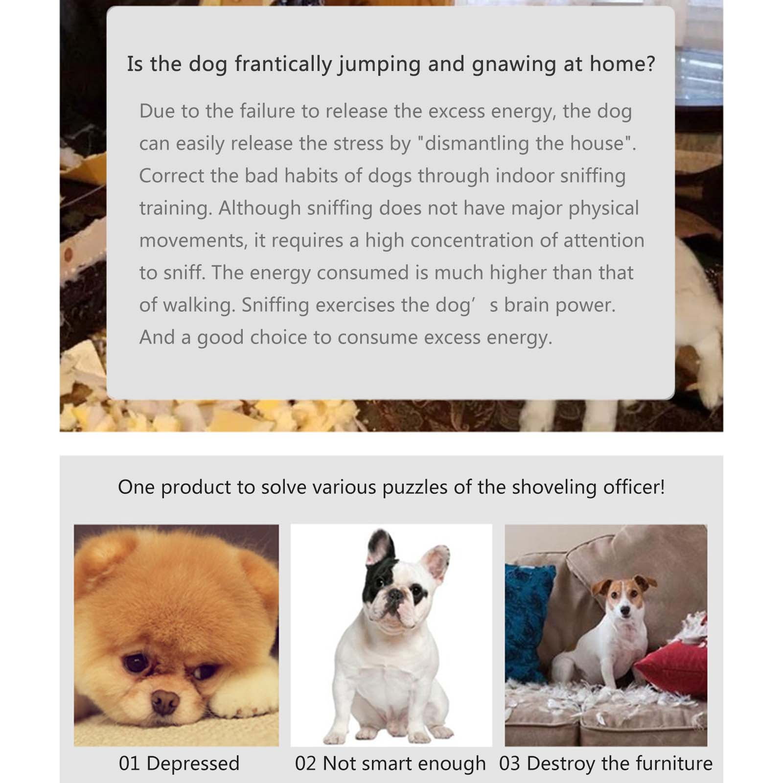 Geemin Pet Foraging Mat Feed Game Dog Puzzle Toys Encourages Natural Foraging Skills