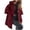*Wine, variant on Women Hooded Coat,Long Sleeve Button Cardigan Overcoat,Fall Casual Jackets Tops Wine,Womens Plus XL