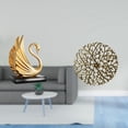 thumbnail image 2 of CarpNettore Swan Metal Figurine Modern Art Sculpture Collection for Living Room Cabinet Home Decoration Rustic Scenic Wrought Iron Statue Plaque 3D Hanging Pendants for Office, 2 of 8