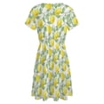 thumbnail image 5 of Citrus Fruits Summer Sundress Short Sleeve Dress Summer Women Clothes Dress for Women Dresses, 5 of 7
