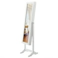 thumbnail image 5 of Costway Mirrored Jewelry Cabinet Mirror Organizer Storage Ring Stand, 5 of 9
