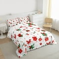 thumbnail image 3 of Homewish Merry Christmas Queen Comforter Set,Cute Xmas Gifts Bedding Sets,Santa Claus Xmas Reindeer Bedding Comforter Set For Girls Boys,Luxury Bedroom Decor Reversible,3 Pieces, 3 of 8