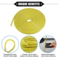 thumbnail image 3 of Unique Bargains Car Door Edge Guard 16.4ft U Shape Rubber Edge Trim Seal Strip Protector Universal PVC Iron Yellow, 3 of 7