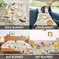 thumbnail image 2 of Yayeee Throw Blanket for Couch Soft Warm 60" x 80" Sofa Chair Bed Decoration, Halloween Cute Ghosts, 2 of 7