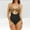 B_Brown, variant on MGDXOX Women One Piece Swimsuit Tummy Control Bathing Suit Bow Front Cutout High Waisted Swimwear Color Block Beachwear Red L