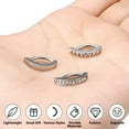 thumbnail image 3 of 6Pcs Belly Button Ring for Women Belly Rings Small Hoop Belly Button Rings Simple Reverse Navel Rings Body Belly Piercing Jewelry, 3 of 7