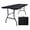 Black-6FT, variant on Folding Table 6ft Portable Heavy Duty Plastic Fold-in-half 6 Foot Foldable Utility Dining Indoor Outdoor For Camping Picnic And Party  Black