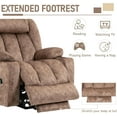 thumbnail image 2 of EPICOZY Large Power Lift Recliner Chair for Elderly Tall Man, Overstuffed Widen Massage Electric Recliner with Heat Vibration, Extended Footrest, Cup Holders, Side Pockets & USB Ports, Fabric Brown, 2 of 7