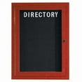 thumbnail image 1 of Aarco Products OADCW3624R 1 Porte Armoire de Répertoire en Aluminium Fermée Extérieure - Cerise, 1 of 1