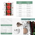 thumbnail image 6 of Red Christmas Balloon Curtains for Living Room/French Door, Xmas Botanical Poinsettia Tie Up Curtains 63 Inch Length Energy Saving Kitchen Curtains Shades for Windows 42"x63", 6 of 8