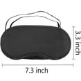 thumbnail image 2 of Yirtree 10 Pcs Eye Mask Shade Cover Blindfold Travel Sleep Eye Masks with Nose Pad for Travel Sleep or Party Supplies Game.(Black), 2 of 8