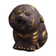 thumbnail image 3 of Estatua de mascota de té, suerte, fortuna, coleccionable, mini escultura, figura en miniatura para violeta dorado, 3 of 9