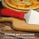 thumbnail image 3 of Naiovety Servidor de pastel de acero inoxidable Pizza Pie Pala Espátula Cortador Raspador Cuchillo de corte Rojo, 3 of 6