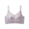 AMDWOV Cotton Bra Comfortable No Underwires Small Chest Gathered and