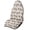 White Fluffy Dog Decoration, variant on POLERO Butterfly Polka Dot Car Seat Towel Cover, Universal Terry Cloth Liner Suitable for Cars and Trucks, for Car Enthusiasts and Drivers