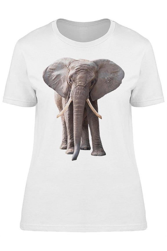 Beautiful Front Elephant T-Shirt Women -Image by Shutterstock, Female x-Large
