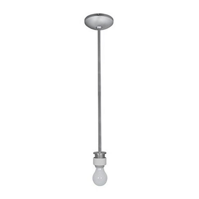 Janine 23087FC-BS 1 Light Stem Pendant Assembly In Brushed Steel